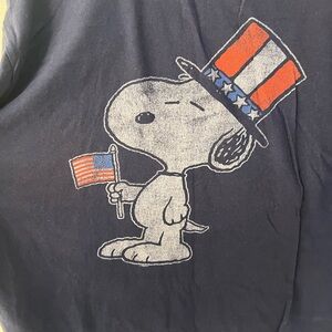Navy Blue Snoopy Shirt Size XL